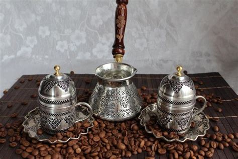Pin On Turkish Arab Greek Coffee Set