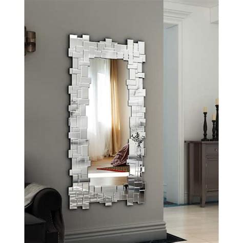 kohros 47 in x 25 in modern rectangle frameless decorative mirror mu202006 1 the home depot