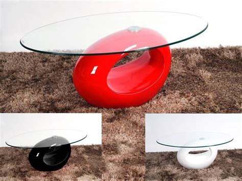 Metal foldable coffee table with round mirror top: 30 Best Collection of Red Gloss Coffee Tables