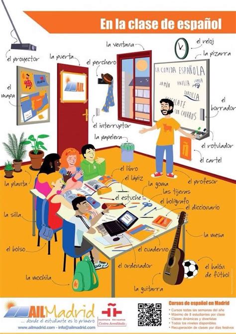 A1a2 Vocabulario Sobre Los Objetos De La Clase Spanish Language