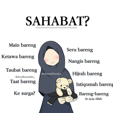 Membubuhkan kata kata caption sahabat di instagram merupakan hal yang lumrah. 33++ Gambar Kartun Sahabat Hijrah - Gambar Kartun Ku