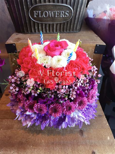 Happy birthday to my beautiful wife. Birthday Wishes Flower Cake Pastel by V Florist