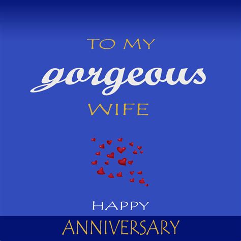 Happy Anniversary Gorgeous Wife Send A Charity Card Birthday