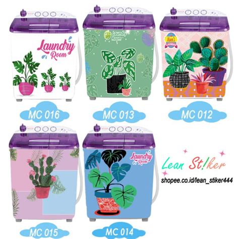 Jual Stiker Mesin Cuci Dan Tabung Motif Kaktus Loundry Indonesia Shopee Indonesia