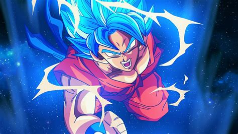 Bc55 Dragonball Goku Blue Art Illustration Anime Wallpaper