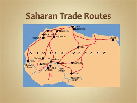 Map Of The Trans Saharan Trade Route World Map
