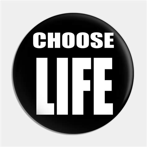 Choose Life Vintage Retro 80s Choose Life Pin Teepublic