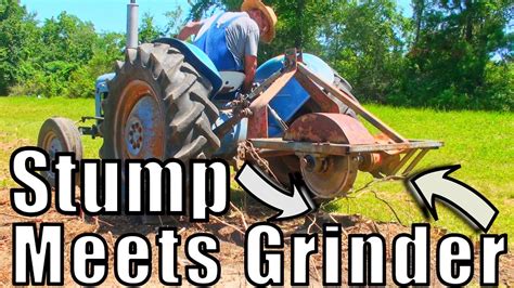 Hand Built Stump Grinder Pto 3 Point Hitch Youtube