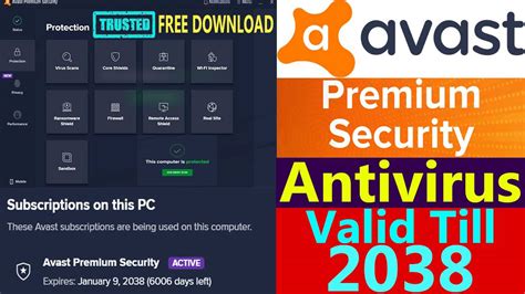 Avast Premium Security License Key Till 2038 Avast Premium Security