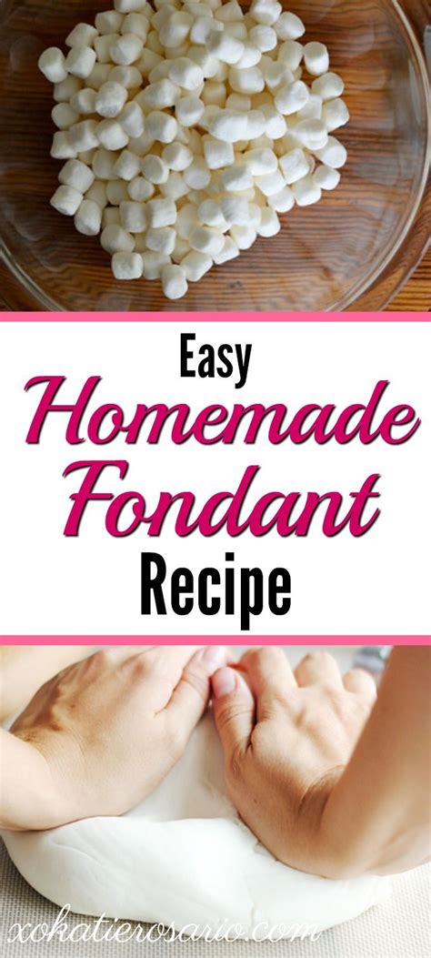 How To Make Easy Homemade Fondant In 15 Minutes Xo Katie Rosario