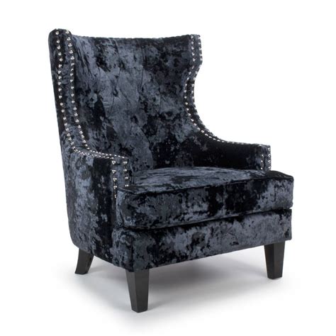 Browse selection of modern living and dining room velvet chairs, wingback chairs, tub chairs, in a range of styles and colours, always. Black brushed velvet armchair - Homegenies
