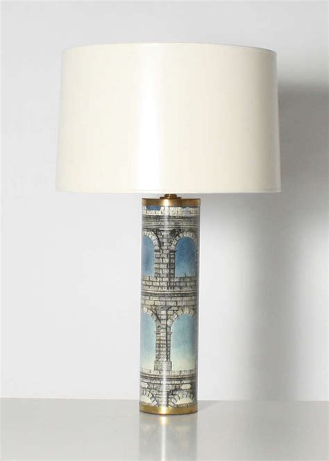Piero Fornasetti Lamp With Italian Architecture Motif C 1960 At 1stdibs