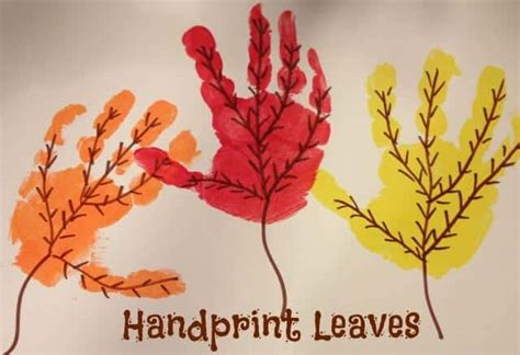 8 Fun Hand Print Crafts For Fall