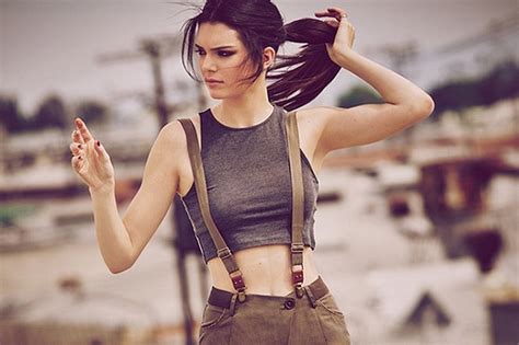 Kendall Jenner In An Advertising Campaign For Clothing Collection