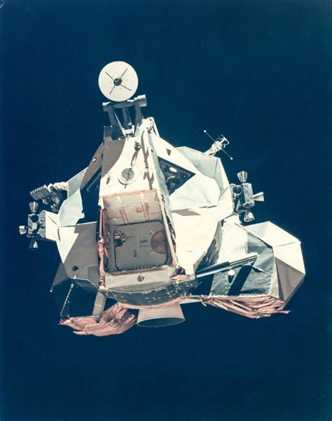 The Ascent Stage Of The Lunar Module Returning From The Moon Apollo 17