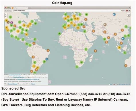 Most locations are open 24/7 and have easy. CoinMap And useBitcoins.info: Maps Of Bitcoin-Accepting ...