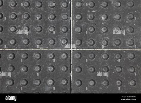 Raised And Textured Outdoor Concrete Tiles Stock Photo Alamy