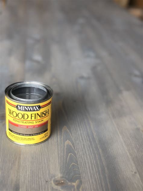 Minwax Classic Gray Wood Stain 271 Staining Wood Grey Stained Wood