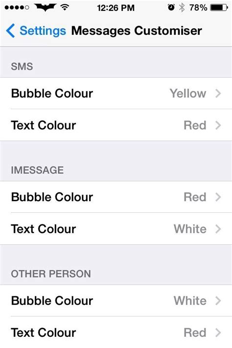 How To Customize Your Ios 7 Texting Apps Message Bubbles To Use