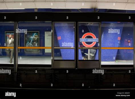 North Greenwich Underground Station Jubilee Line London Stock Photo