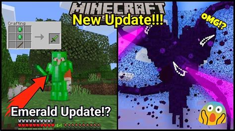 New Update Bisa Crafting Emerald Di Minecraft Emerald Consep