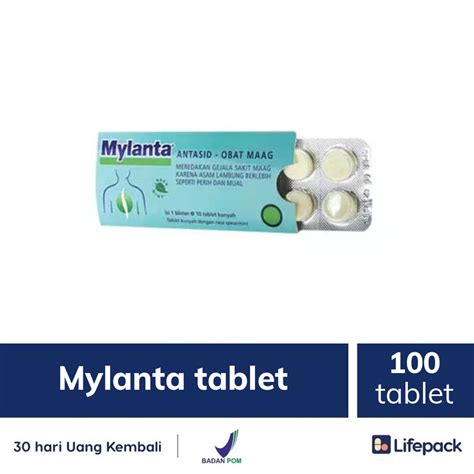 Mylanta Tablet Tablet Tablet Kunyah Pereda Maag Lifepack Id