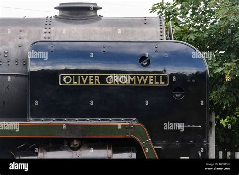 Steam Locomotive 70013 Oliver Cromwell Stock Photo Alamy