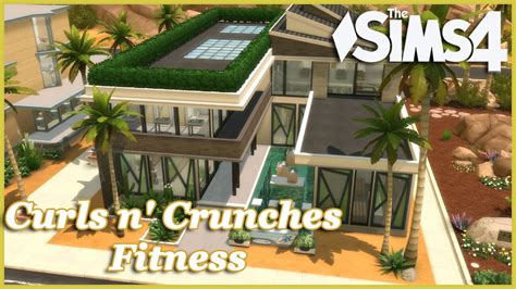 The Sims 4 Curls N Crunches Fitness Center Speed Build Youtube
