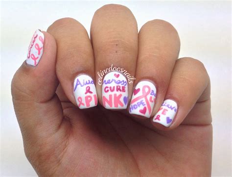 Feature survivor stories in your employee newsletter. Nails By Celine: Breast Cancer Awareness Nail Art