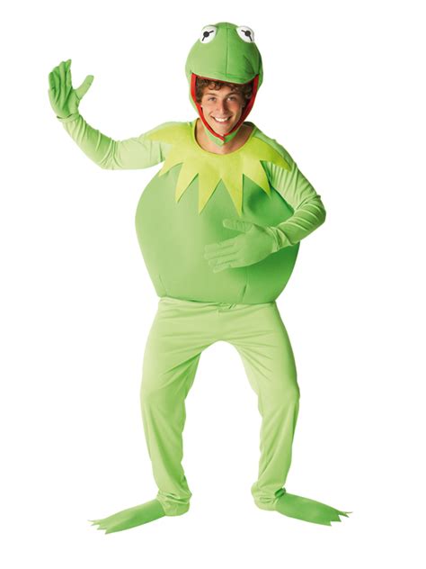 Adult Kermit The Frog Fancy Dress Costume Muppet Mens Gents Ebay