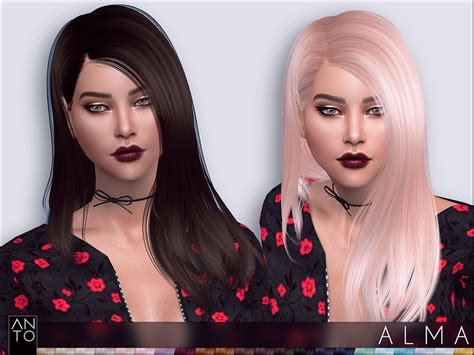 The Sims Resource Anto Alma Hairstyle
