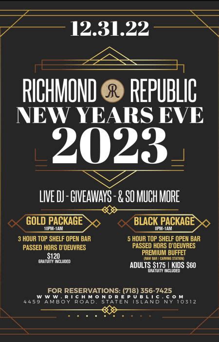 Tickets For New Years Eve Richmond Republic 1231 Tickets Still