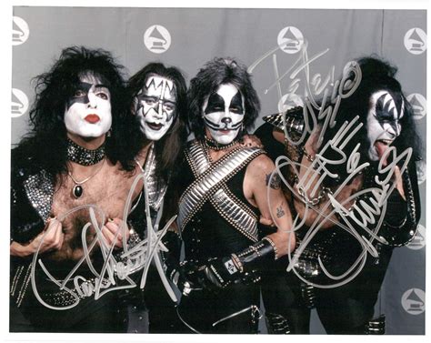 Aacs Autographs Gene Simmons Peter Criss And Paul Stanley Autographed