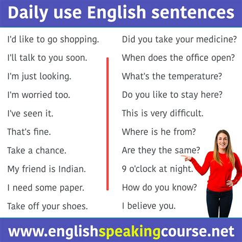Basic English Sentences For Beginners