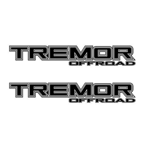 Ford F150 F250 Tremor Offroad Package Truck Bed Side Decal Black White