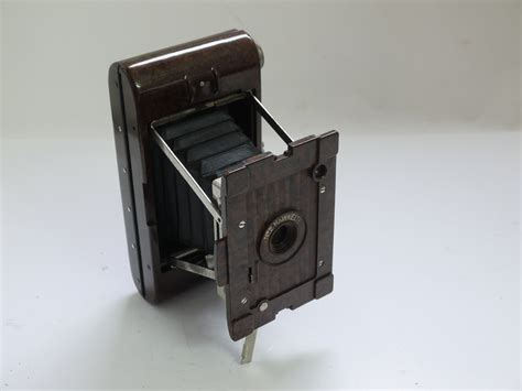 kodak no 2 hawkette 6×9 on 120 brown pattern bakelite scissor strut folding art deco camera mw