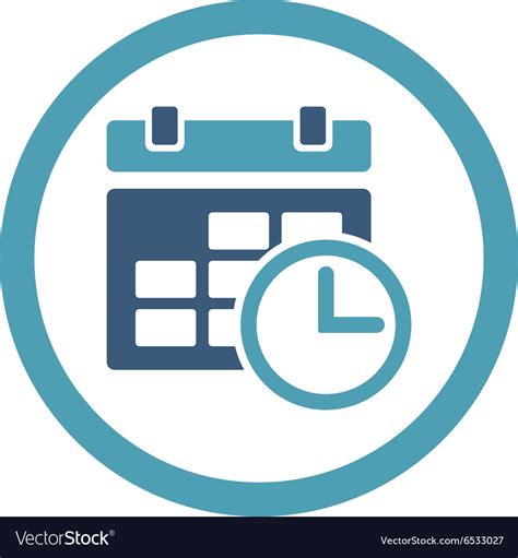 Date And Time Icon Royalty Free Vector Image Vectorstock