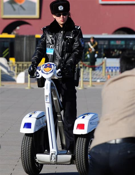 Chinese Female Police Officers Patrol On Segways Chinese Military Review