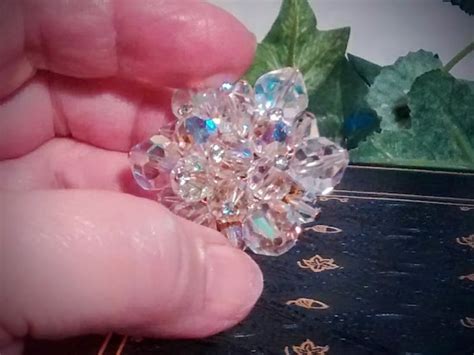 1960s Aurora Borealis Crystal Vintage Pin Or Brooch Gem