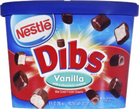 Nestle Dibs Vanilla Bite Sized Frozen Dairy Dessert Dibs41548826318