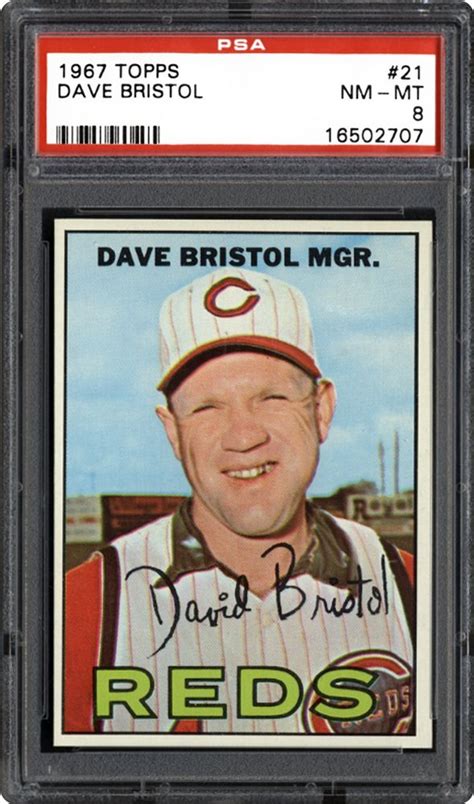1967 Topps Dave Bristol Psa Cardfacts®