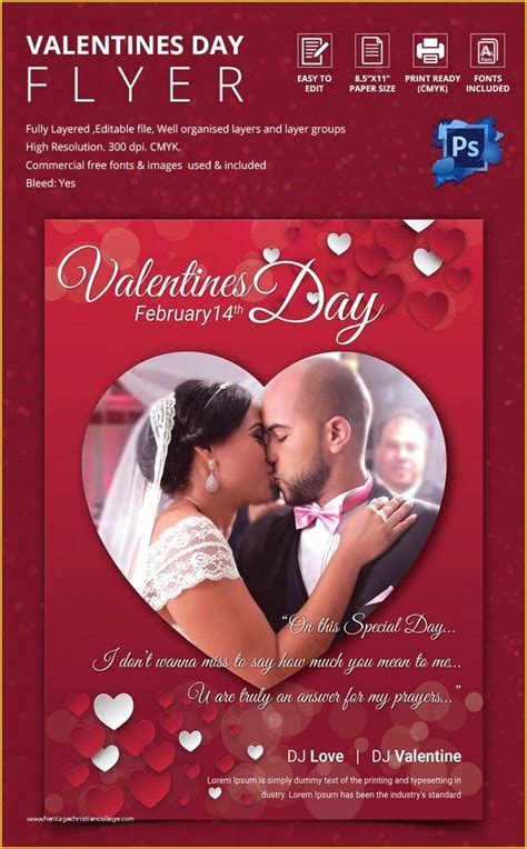 Valentine Flyer Template Free Of 53 Fabulous Psd Valentine Flyer
