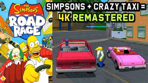 Simpsons Crazy Taxi The Simpsons Road Rage Intro Gameplay