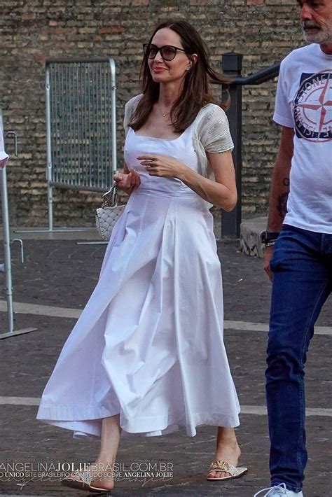 Angelina Jolie Leaving Vatican Museum In Vatican City July 20 2022