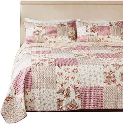 Slpr Country Roses Comforter Set King Quilt With Pillow Shams