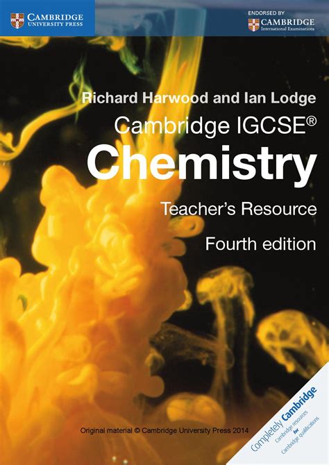 We did not find results for: Cambridge IGCSE Chemistry Teacher's Resource (fourth edition) by Cambridge University Press ...