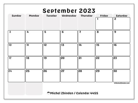 Calendar September 2023 44 Michel Zbinden En