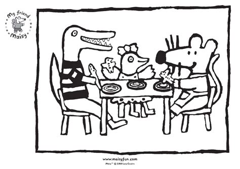 Maisy Coloring Pages Coloring Pages