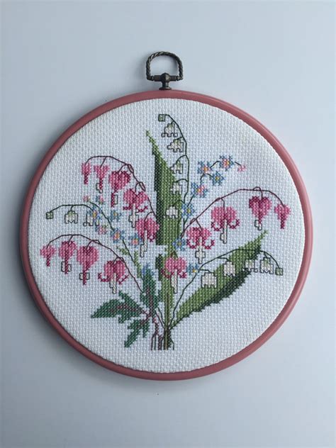 Charming Embroidery Of Swedish Summer Flowers Bouquet Swedish Etsy