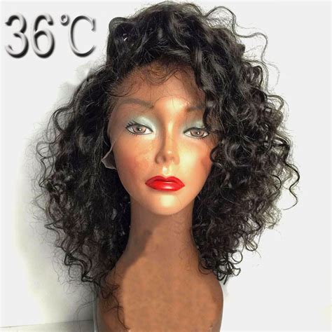 Paff Curly Glueless Full Lace Wig Remy Hair Malaysian Side
